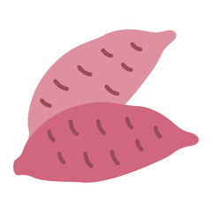 Sweet Potato Flat Icon