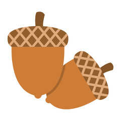 Acorn Flat Icon