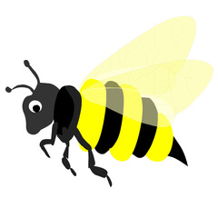 Cute cartoon bee funny