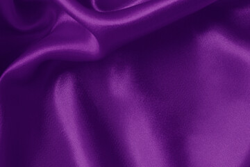 Purple fabric cloth texture for background and design art work, beautiful crumpled pattern of silk or linen.