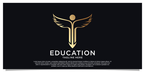 Education logo design template Premium Vector Part 2