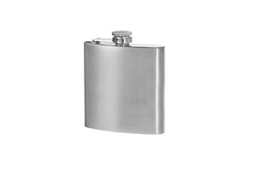 Stainless hip flask.