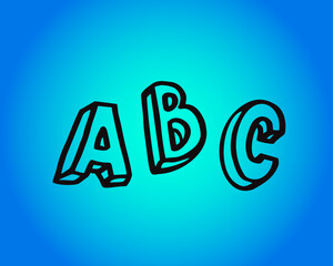 ABC abc vector symbol text alphabet