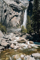 Waterfall in the Yosemite National Park, USA