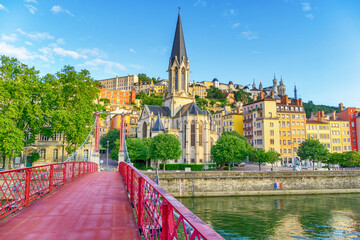 Lyon in a summer day, France