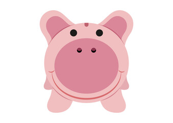 Obraz na płótnie Canvas Piggy bank vector illustration isolated on white background