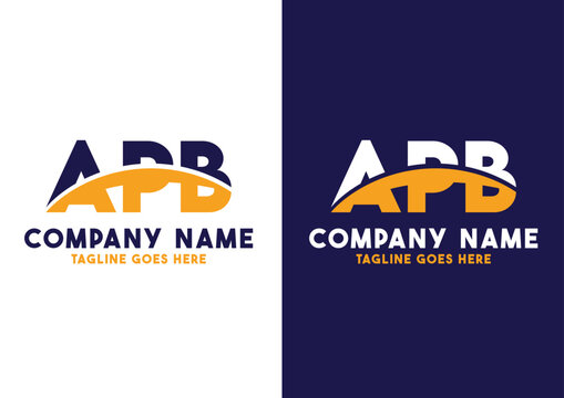 Letter APB logo design vector template, APB logo
