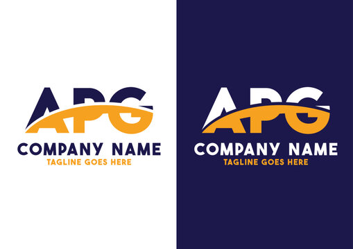 Letter APG logo design vector template, APG logo