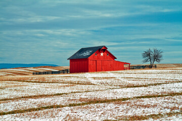 Winter Barn