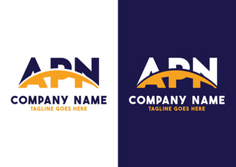 Letter APN logo design vector template, APN logo