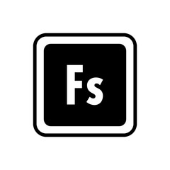 Fototapeta premium software application icon logo flat