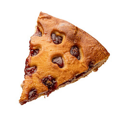 Homemade plum pie