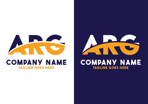 Letter ARG logo design vector template, ARG logo