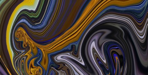color flow marble ink motion abstract background with lines