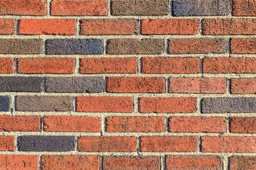 Fototapeta premium Rough, Red Brick Wall Abstract Background Pattern and Texture