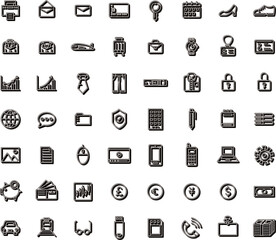 ミニビジネスアイコンセット 3D