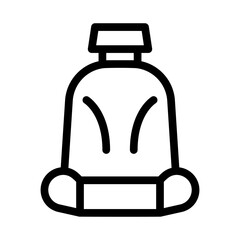 car seat line icon illustration vector graphic