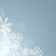 Fototapeta na wymiar winter snowflakes shape - snow design element - christmas snowfall happy new year theme