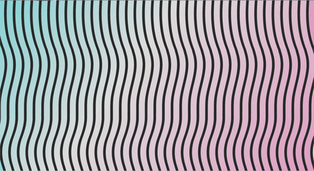 Abstract wave background for popular social network. Black - blue - pink modern advertising design. Horizontal or vertical Vector illustration - obrazy, fototapety, plakaty