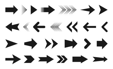 Arrow icon. Big set of vector flat arrows. Collection of concept arrows for web design, mobile apps, interface and more.