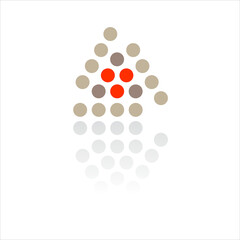 Logo And Icon. Elements Collection Isolated On White - Vector. Flat Icons For Business Template Logo, Square Elements, Website, Business Symbol And Circle Elements. Abstract Medical Logo.
