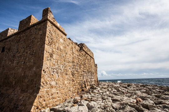 Medieval castle in Paphos, Cyprus.