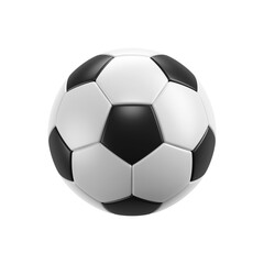 Bola de futebol clássica isolada