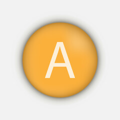 Vitamin A symbol. Vector illustration.