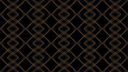 Fototapeta premium abstract gold pattern on black background vector stock