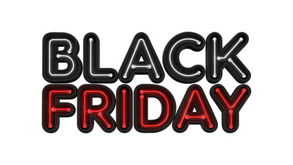Black Friday Neon Selo 3d 