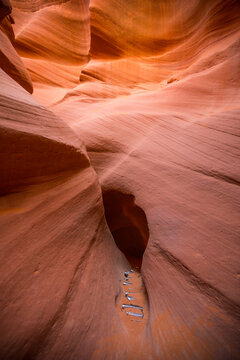 Inside of Lower Antelope Canyon, Page, Arizona, USA