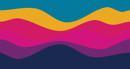 colorful wave background