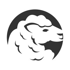 sheep animal logo Icon Illustration Brand Identity template