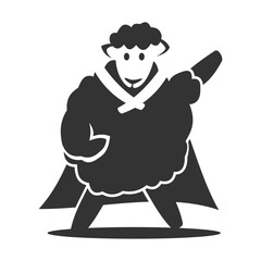 sheep animal logo Icon Illustration Brand Identity template