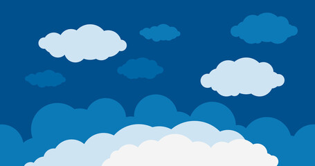 blue cloud background