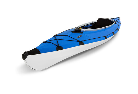 Blue Folding Kayak.