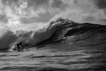Surfer on the wave.