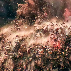 Extreme close up of rock basting 