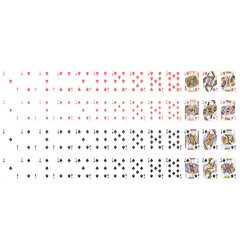 3d rendering illustration of a French playing cards deck