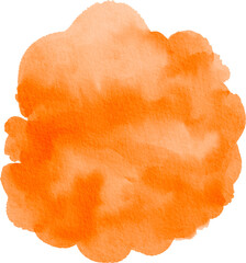 Orange Watercolor Splash Brush Paint Background