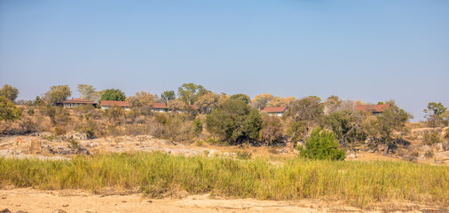 luxury safari lodge in the bush of a Game reserve, Sabi Sands Game Reserve, South Africa.