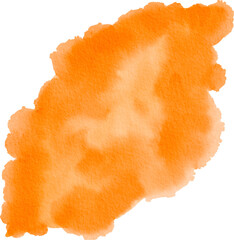 Orange Watercolor Splash Brush Paint Background