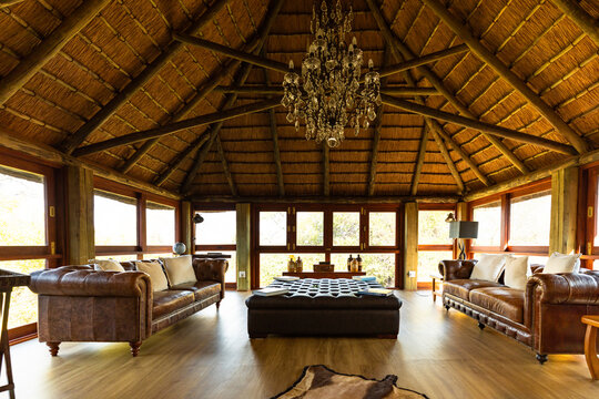 Interior Of A Luxury Lodge, Timbavati Game Reserve, South Africa.