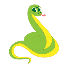 Fototapeta premium Isolated snake body baby vector illustration