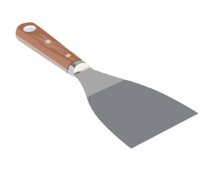 Vector Illustration Scraper isolated on white background. Carpentry hand tools