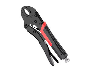 Vector Illustration Pliers isolated on white background. Carpentry hand tools. 