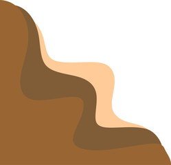 Modern Wave Abstract Corner Illustration