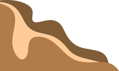 Modern Wave Abstract Corner Illustration