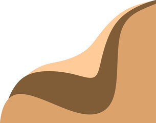 Modern Wave Abstract Corner Illustration