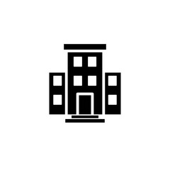Building icon simple vector.